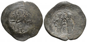 Michael VIII Palaeologus AD 1261-1282. Trachy Æ 4.6gr 31mm