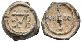 Byzantine Seal, 8th-11th century, 6.4gr, 16.6mm
