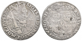 Sigismund III Vasa 1587-1632, 1/4 Thaler, Bromberg 1624 5,99gr 28,9mm