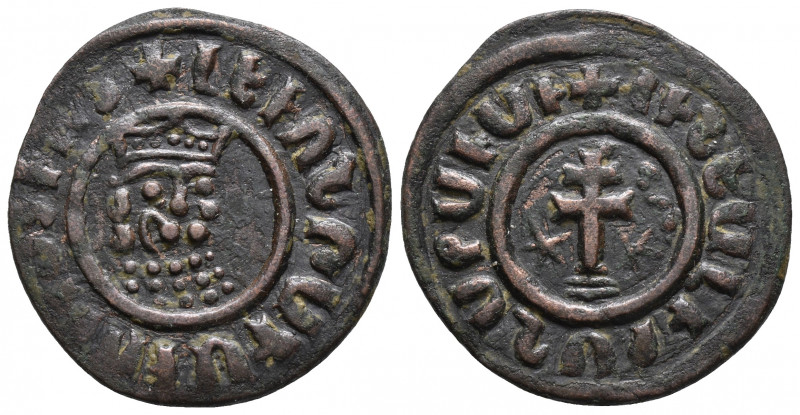 Kilikya Armenian Levon I, 1198-1219 6.3gr 28.7mm
