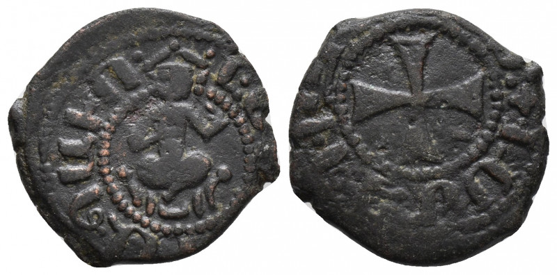 Kilikya Armenian. Kral Levon III Ae 3gr, 19.2mm