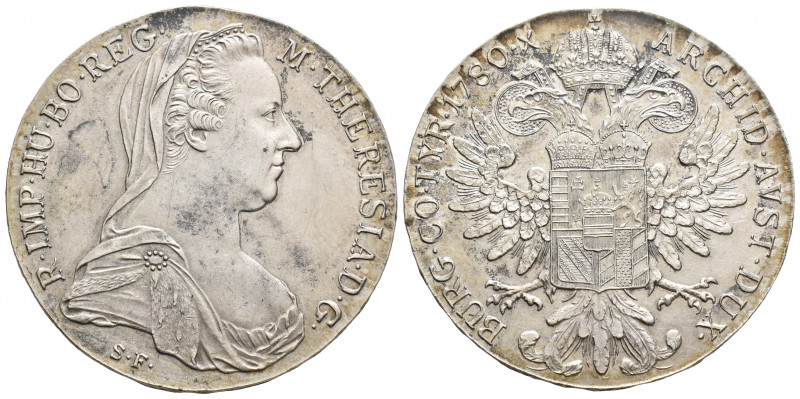 Maria Theresa - 1780 - Early Restrike Thaler. Struck circa 1830 AD (dated 1780 A...
