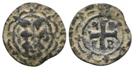 CRUSADERS. Mytilene. Francesco II Gattilusio (1384-1403). Denaro. 0.4gr 15mm