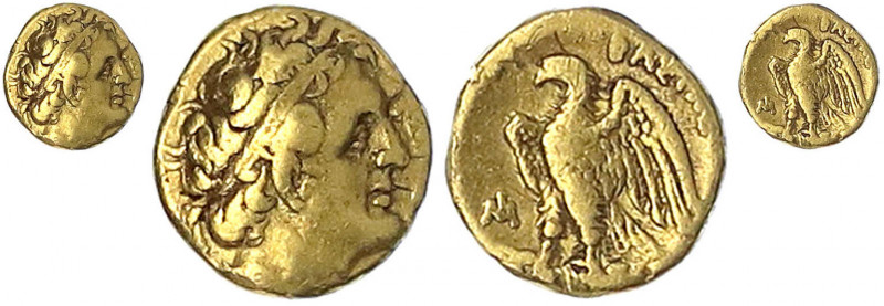 Ägypten
Ptolemaios I. Soter, 305-282 v. Chr
1/3 Chryson (Gold-Hemidrachme) 300...