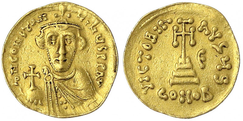 Kaiserreich
Constans II., 641-668
Solidus, Indiktionsjahr 5 = 646/647, Constan...