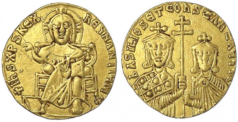 Kaiserreich
Basilius I. Macedonicus, 867-886
Solidus 867/886 Constantinopel. B...