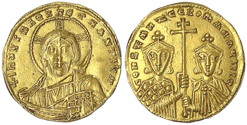 Kaiserreich
Constantin VII. und Romanus II., 945-959
Solidus 945/959. Beider H...