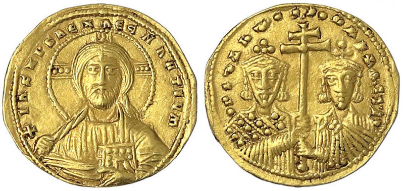 Kaiserreich
Constantin VII. und Romanus II., 945-959
Solidus 945/959. Beider H...