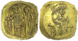 Kaiserreich
Johannes II. Comnenus 1118-1143
Hyperpyron 1118/1143. Kaiser steht neben Maria/Christus thront v.v. 2,75 g.
stark beschnitten, sonst vo...