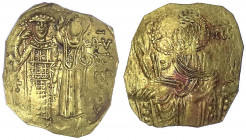 Reich von Nicaea
Johannes III. Ducas-Vatatzes, 1222-1254
Hyperpyron ELEKTRON 1222/1254, Magnesia. Johannes und Mutter Gottes stehen nebeneinander/Ch...