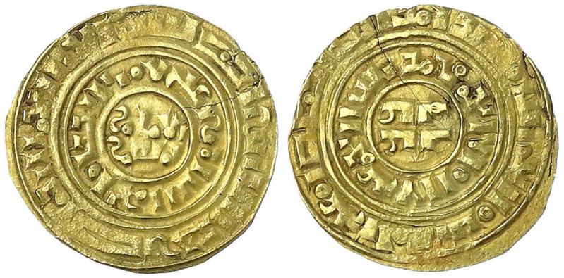 Königreich Jerusalem
Balduin III., 1144-1162
Bezant, Imitation der ayyubidisch...