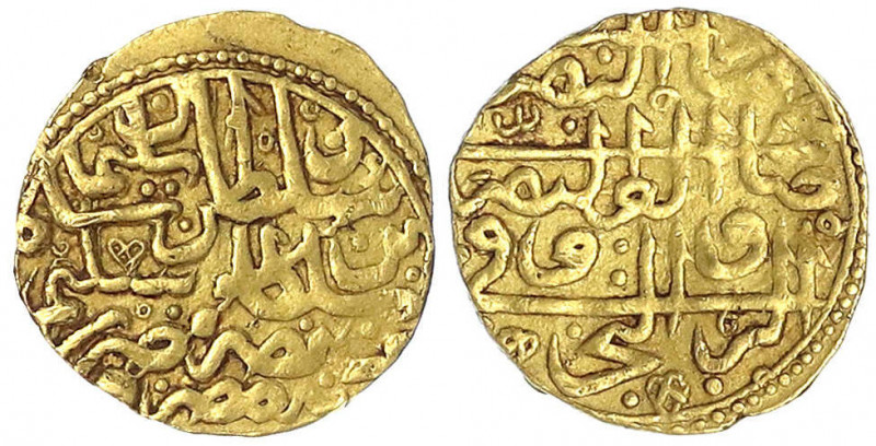 Ägypten
Suleyman der Prächtige, 1520-1566 (AH 926-974)
Altin AH 926 = 1520 Mis...