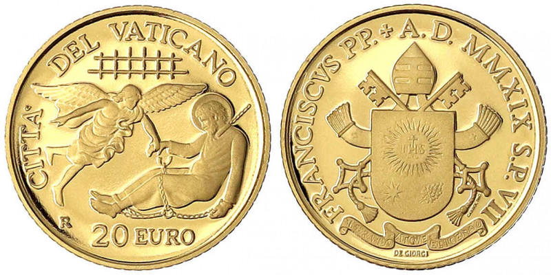 Italien-Kirchenstaat
Franziskus I., seit 2013
20 Euro 2019. Die Apostelgeschic...
