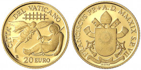 Italien-Kirchenstaat
Franziskus I., seit 2013
20 Euro 2019. Die Apostelgeschichte - die ersten Missionen. 6 g. 917/1000. In Originalschatulle mit Ze...