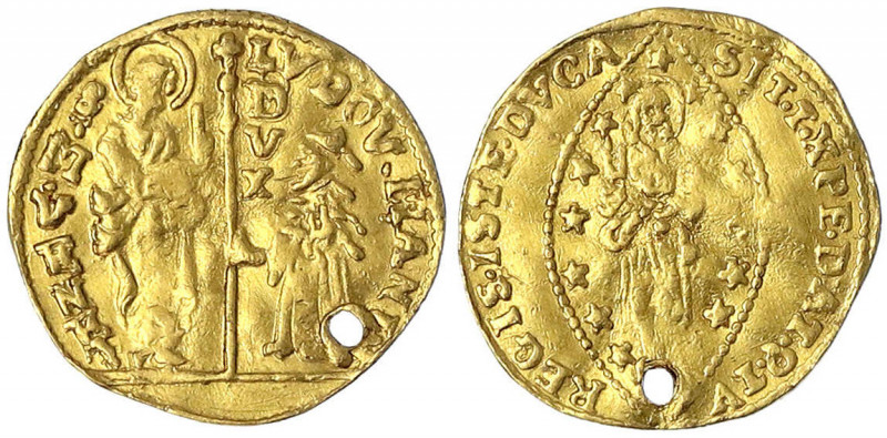 Italien-Venedig
Ludovico Manin, 1789-1797
Zecchino o.J. 3,11 g.
sehr schön, g...