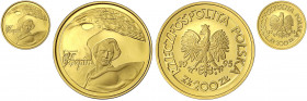 Polen
Republik, seit 1989
200 Zlotych 1995, (Frederic) Chopin. 15,50 g. 900/1000. Auflage nur 500 Ex.
Polierte Platte, sehr selten. Krause/Mishler ...