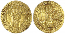 Brandenburg-Franken
Friedrich V., 1495-1515 und 1536
Goldgulden o.J. Schwabach. 2,83 g.
sehr schön, beschnitten, kl. Schrötlingsriss am Rand. Fried...