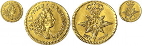 Brandenburg-Preußen
Friedrich Wilhelm I., 1713-1740
1/4 Dukat 1714 HFH, Magdeburg. 0,87 g.
vorzüglich/Stempelglanz. v. Schrötter 167. Friedberg 234...