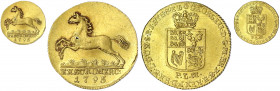 Braunschweig-Calenberg-Hannover
Georg III., 1760-1820
Dukat 1795 PLM, Clausthal. Springendes Ross. 3,47 g.
vorzüglich, min. Fleck, sehr selten. Wel...