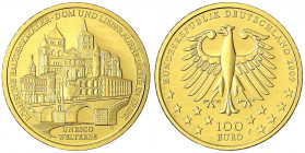 Euro, ab 2002
100 Euro 2009 J, Trier. 1/2 Unze Feingold. In Originalschatulle mit Zertifikat.
Stempelglanz. Jaeger 547.
