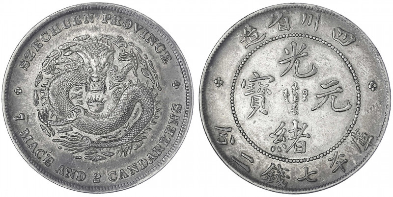 China
Qing-Dynastie. De Zong, 1875-1908
Dollar (Yuan) o.J. (1898). Provinz Sze...