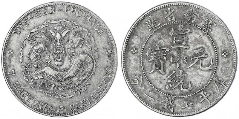 China
Qing-Dynastie. Pu Yi (Xuan Tong), 1908-1911
Dollar (Yuan) o.J. (1909), P...