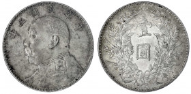 China
Republik, 1912-1949
Dollar (Yuan) Jahr 3 = 1914. Präsident Yuan Shih-kai.
vorzüglich, schöne Patina. Lin Gwo Ming 63. Yeoman 329.
