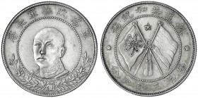 China
Republik, 1912-1949
1/2 Dollar (1/2 Yuan) o.J. (1917) Provinz Yunnan. General Tang Chi Yao v.v.
sehr schön/vorzüglich. Lin Gwo Ming 863.