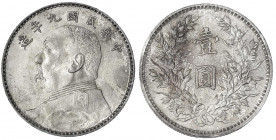 China
Republik, 1912-1949
Dollar (Yuan) Jahr 9 = 1920, Präsident Yuan Shih-kai.
vorzüglich, kl. Kratzer. Lin Gwo Ming 77. Yeoman 329.6.