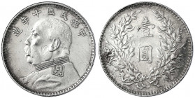 China
Republik, 1912-1949
Dollar (Yuan) Jahr 10 = 1921, Präsident Yuan Shih-kai.
sehr schön, Kratzer, berieben. Lin Gwo Ming 79. Yeoman 329.6.