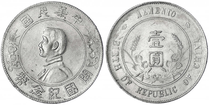 China
Republik, 1912-1949
Dollar (Yuan) o.J., geprägt 1928. Birth of Republic....