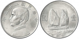 China
Republik, 1912-1949
Dollar (Yuan) Jahr 23 = 1934. vorzüglich/Stempelglanz, min. Kratzer. Lin Gwo Ming 110. Yeoman 345.