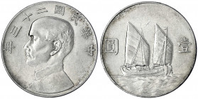 China
Republik, 1912-1949
Dollar (Yuan) Jahr 23 = 1934. vorzüglich. Lin Gwo Ming 110. Yeoman 345.