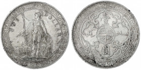 Grossbritannien
Tradedollars
Tradedollar 1902 B. vorzüglich, Randfehler, von korrodierten Stempeln. Krause/Mishler T5.