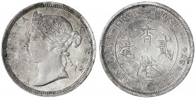 Hongkong
Victoria, 1860-1901
20 Cents 1874. sehr schön/vorzüglich, Druckstelle. Krause/Mishler 7.