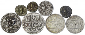 Indien
Lots
8 Münzen Silber/Billon: Indo-Sassaniden, Bundi, Madras, Delhi, usw.
meist sehr schön