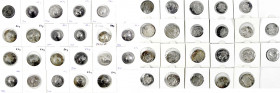 Myanmar (Burma)
Königreich Dvaravati 550-1050
22 div. Silber-Units mit der Sankh-Schnecke.
schön bis sehr schön. Mitch. ACW 5207 ff.