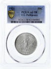 Philippinen
Amerikanisch, 1898-1935
50 Centavos 1921. Im PCGS-Blister mit Grading AU 58. Krause/Mishler 171.