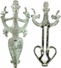 Bronzezeit
Hethiter
2 Bronze-Vogelkopf-Idole der Hethiter. 16 und 15,3 cm