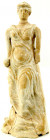 Rom
Objekte aus Keramik
Terrakotta-Figur der stehenden Hera, in der Rechten Granatapfel haltend. Ende 3. Jh. n. Chr. Höhe 27 cm.
geklebt, einige Fe...