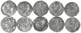 Afghanistan
Shahiyas von Kabul. Samanta 850-1000
10 X Jital Silber. Reiter/Buckelrind.
meist sehr schön