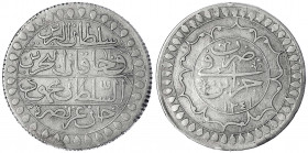Algerien
Mahmud II., AH 1223-1252/1808-1839 AD
2 Budju AH 1241 = 1826. sehr schön. Krause/Mishler 75.