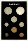 Bahrain
Proofset: 8 Münzen 1 bis 500 Fils aus 1965/1969. Polierte Platte. Krause/Mishler 1-8.