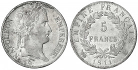 Frankreich
Napoleon I., 1804-1814, 1815
5 Francs 1811 B, Rouen. vorzüglich/Stempelglanz, selten in dieser Erhaltung. Krause/Mishler 694.2.