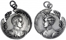 Frankreich
Napoleon I., 1804-1814, 1815
Tragbares Medaillon o.J.(1832), gefertigt aus zwei zusammengesetzten Elementen. Brb. Napoleon in Uniform, ge...
