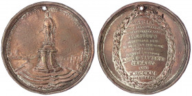 Griechenland-Korfu
Bronzemedaille 1716 von Vestner. Auf das Ende der türkischen Belagerung unter venetischem Kommando des Reichsgraf Marschall Matthi...