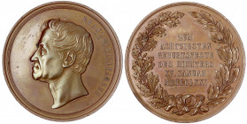 Haus Habsburg
Franz Joseph I., 1848-1916
Bronzemedaille 1871 v. Radnitzki. 80. Geburtstag des Dramatikers Franz Seraphicus Grillparzer (1791-1872). ...