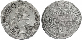 Olmütz
Karl von Liechtenstein, 1664-1695
VI Kreuzer 1682, Kremsier. vorzüglich, kl. Kratzer. Suchomel/Videman 359.