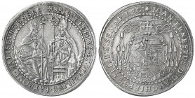 Salzburg
Johann Ernst von Thun und Hohenstein, 1687-1709
1/2 Reichstaler 1700. Hl. Rudbert und Hl. Virgil. 14,51 g.
vorzüglich, min. Henkelspur ? P...