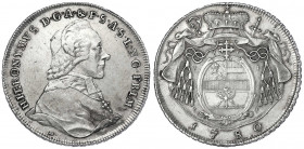 Salzburg
Hieronymus Graf Colloredo, 1772-1803
Taler 1780 M. sehr schön/vorzüglich. Probszt 2433. Davenport. 1263. Zöttl 3216.